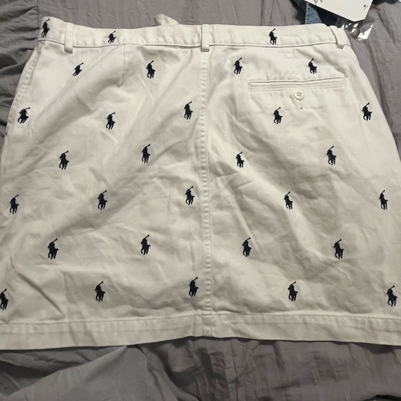 Womens Ralph Lauren white/navy skirt - Picture 2 of 2